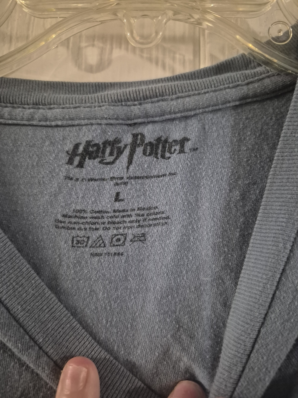 Harry Potter Men's Blue Graphic Tee - Chibi Harry Design - Picture 2 of 2
